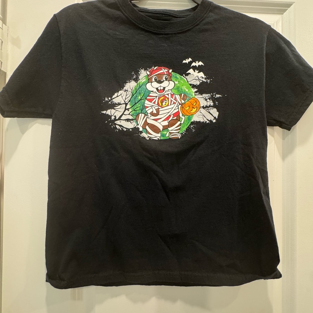 Kids Black Halloween Graphic T-Shirt